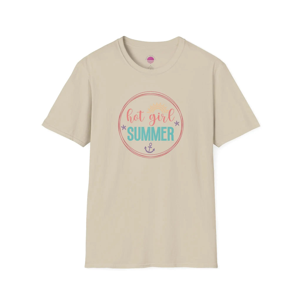 Hot Girl Summer Beachy Sun T-Shirt Printify Back To Basics