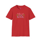Take Me to the Beach Pastel Palm T-Shirt Printify