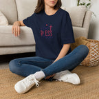 God Bless America Patriotic Christian T-Shirt with Cross Printify