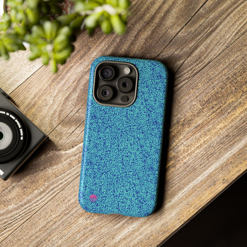 All over print iphone cases aqua blue