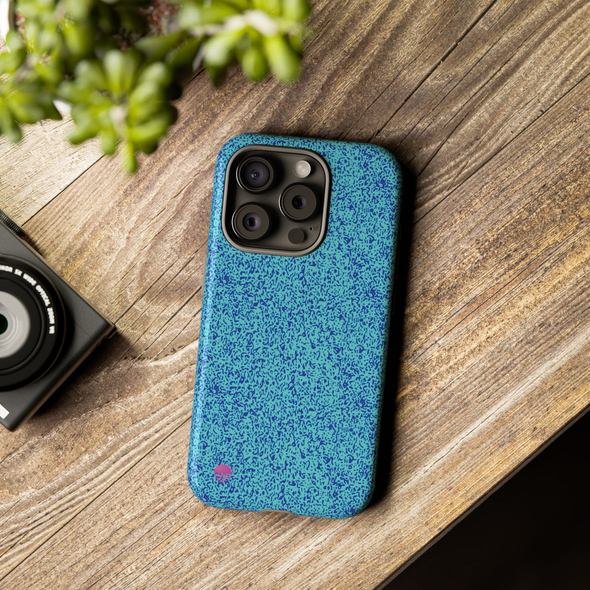 All over print iphone cases aqua blue