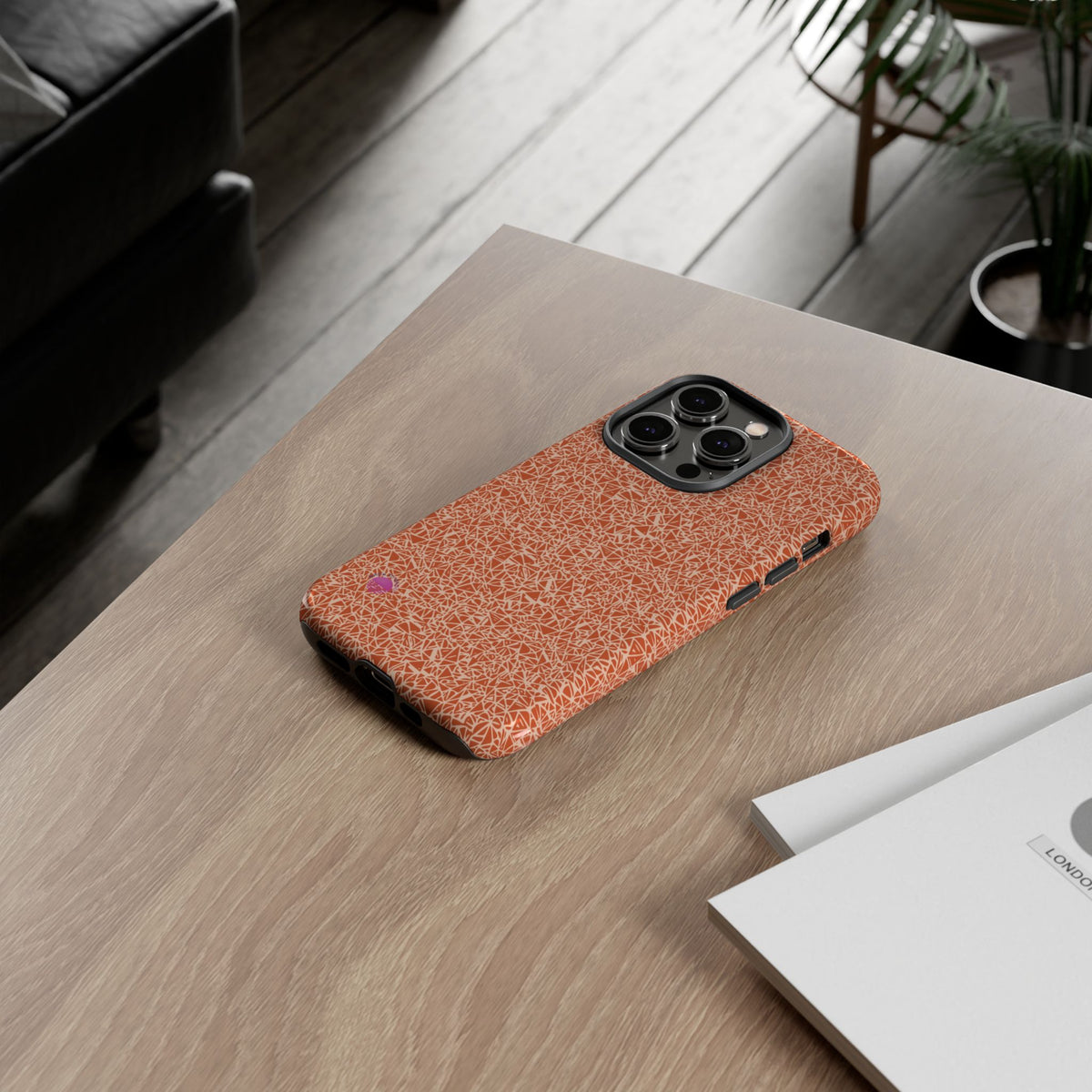 Micro-design phone cases orange