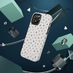 Heart Doodle Shockproof Phone Case — Cute Neutral Tiny Hearts Design Printify