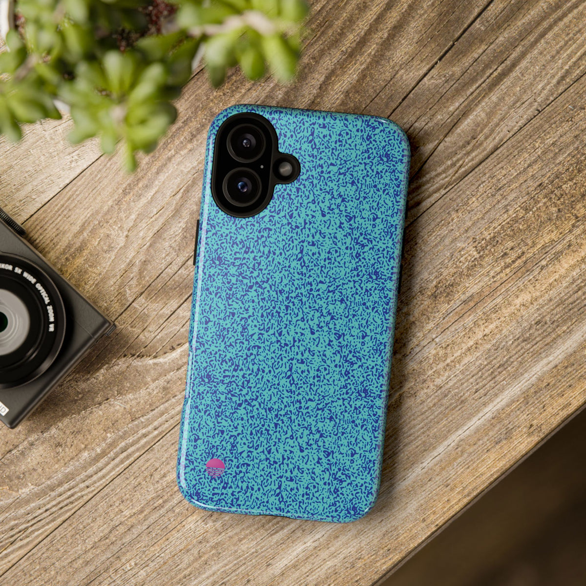 All over print iphone cases aqua blue