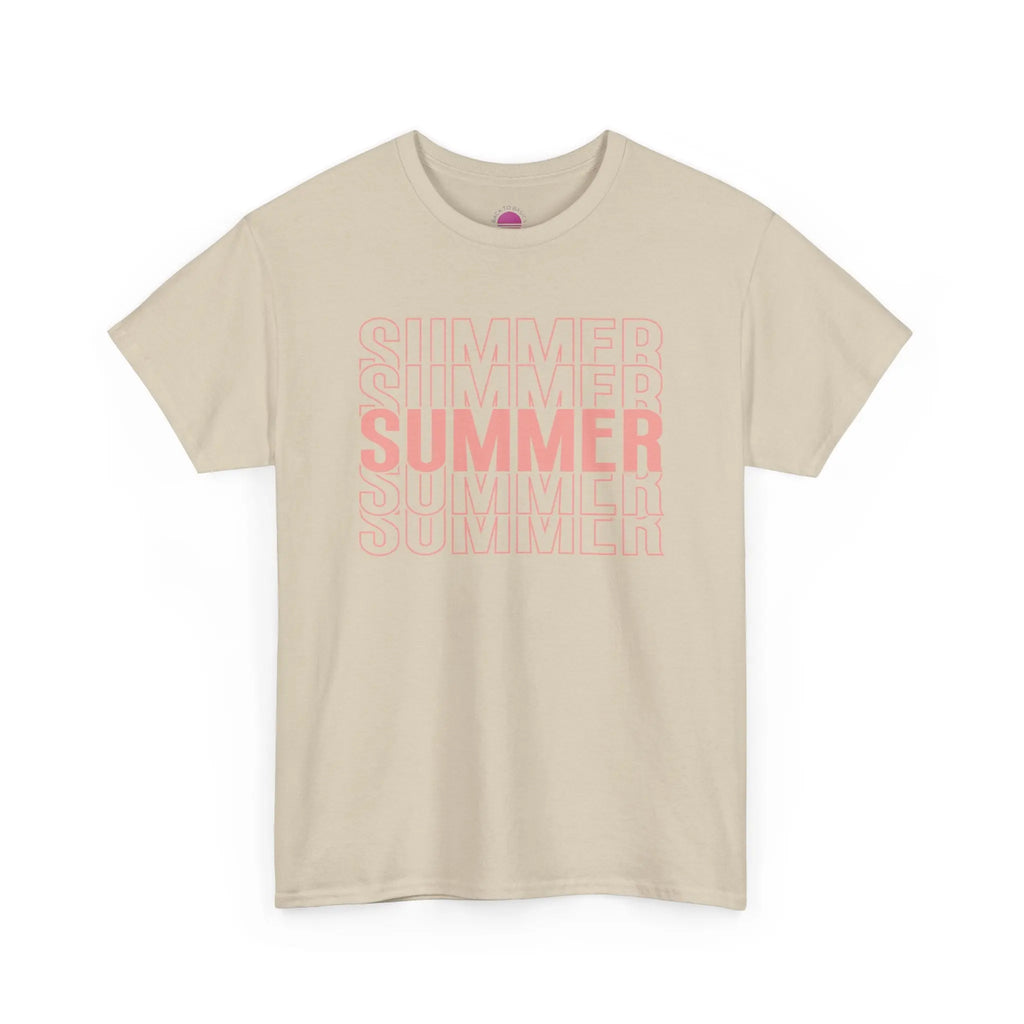 Pink "SUMMER" Graphic Tee — Summer Repeat Printify