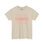 Pink "SUMMER" Graphic Tee — Summer Repeat Printify