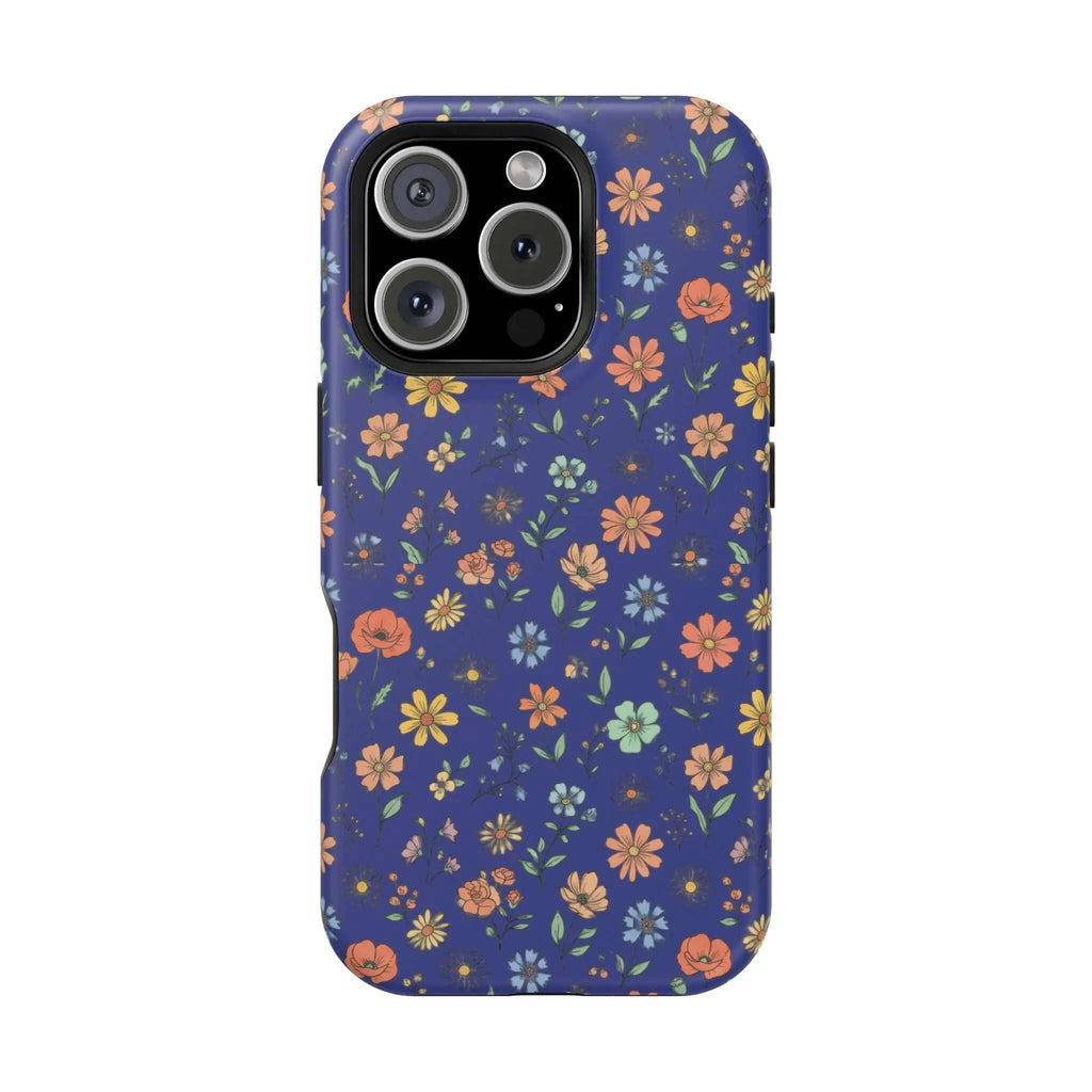 Floral All-Over Seasonal Print Phone Case — Magnetic Impact-Resistant Printify