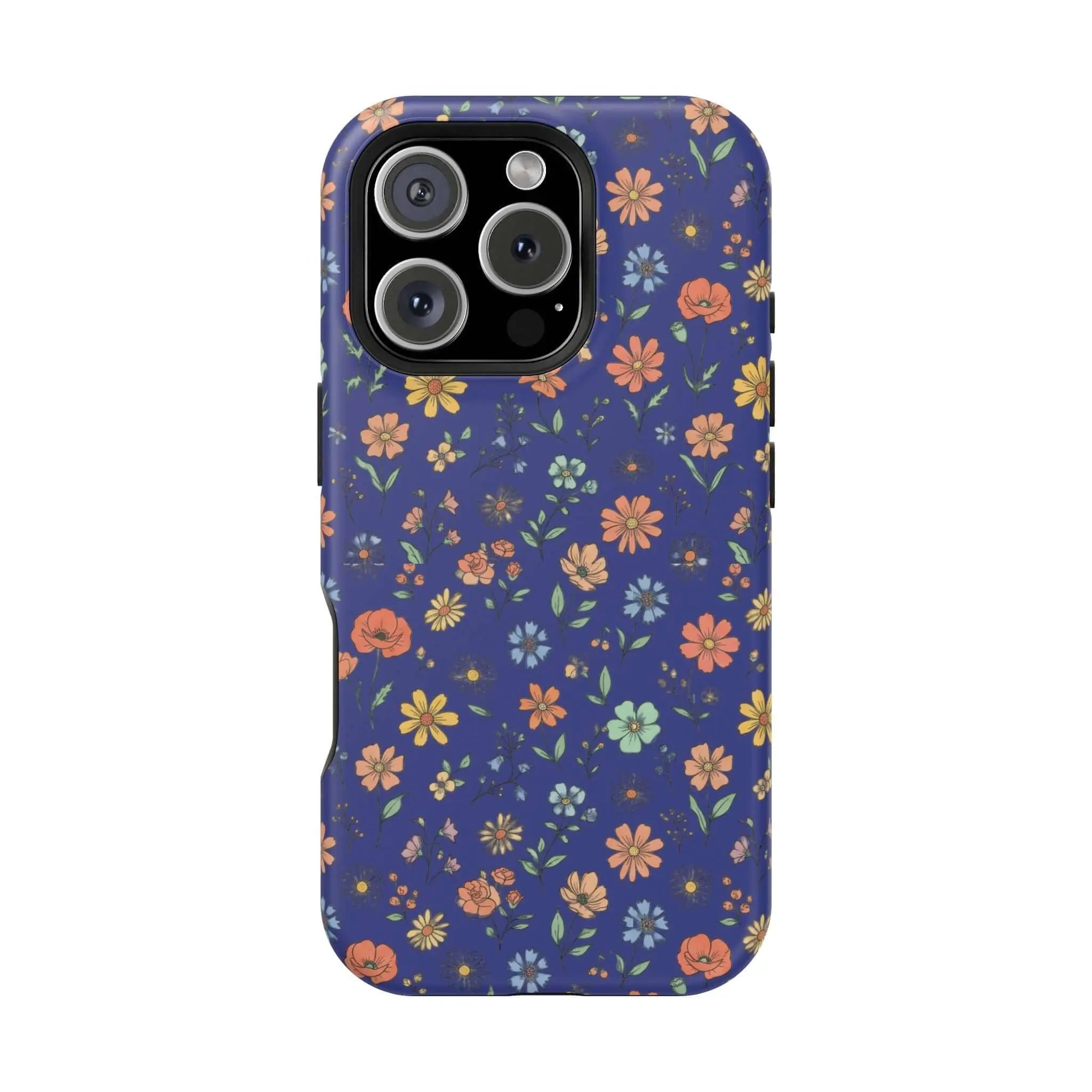 Floral All-Over Seasonal Print Phone Case — Magnetic Impact-Resistant Printify