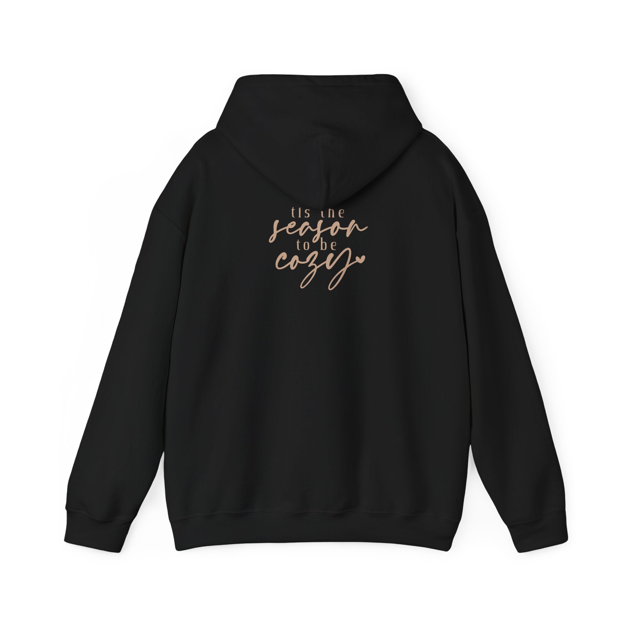 Let’s Get Cozy Hoodie with “Tis the Season to Be Cozy” on the back Soft Holiday Pullover