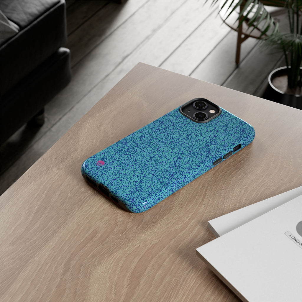 All over print iphone cases aqua blue