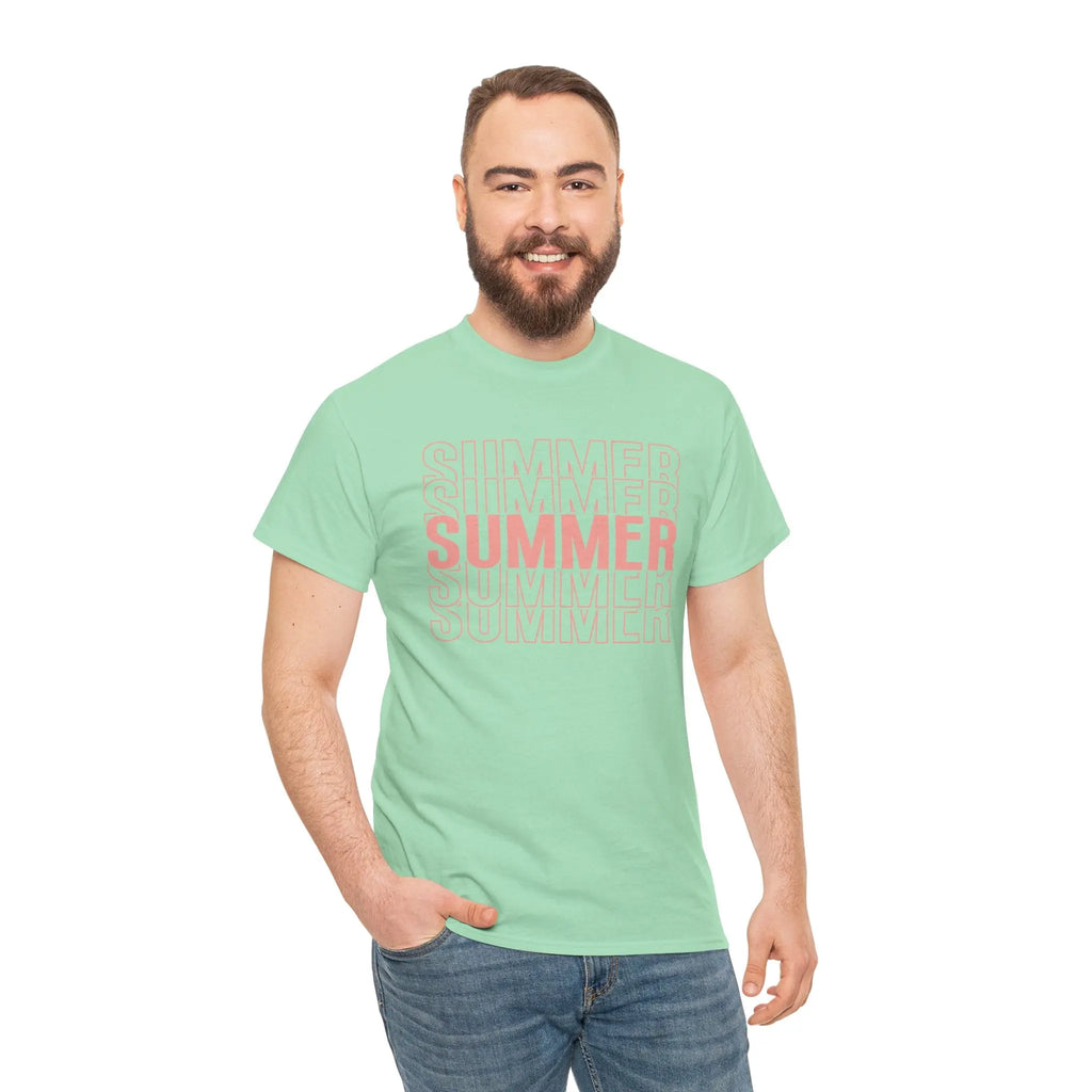 Pink "SUMMER" Graphic Tee — Summer Repeat Printify
