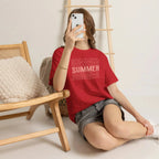 Pink "SUMMER" Graphic Tee — Summer Repeat Printify