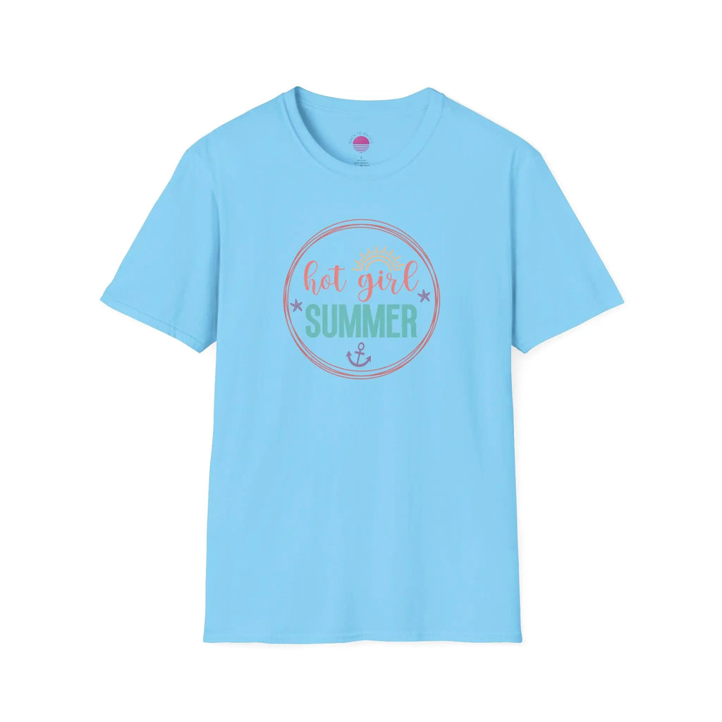 Hot Girl Summer Beachy Sun T-Shirt Printify Back To Basics