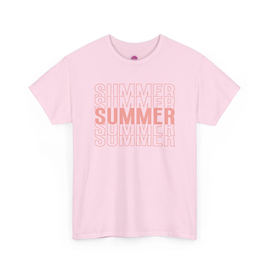 Pink "SUMMER" Graphic Tee — Summer Repeat Printify