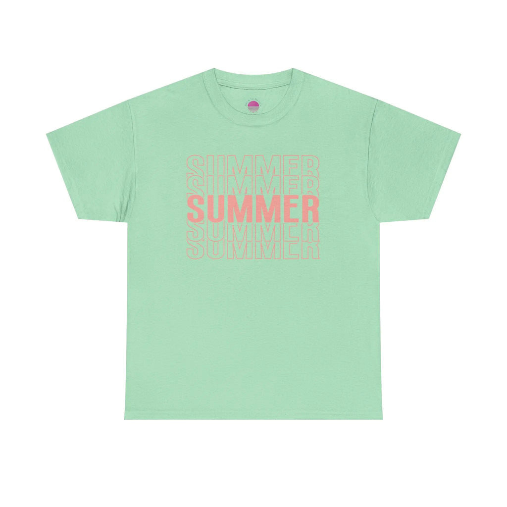 Pink "SUMMER" Graphic Tee — Summer Repeat Printify