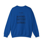 Fall Vibes Crewneck Sweatshirt — 'Happy Pumpkin' Spice Season Bonfires, Sweaters & Hayrides