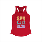 Sun, Salt and Sand Women's Racerback Tank – Summer Beach Tank Top Printify