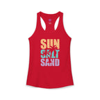 Sun, Salt and Sand Women's Racerback Tank – Summer Beach Tank Top Printify