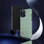 All over print Green pastel whirls iphone case