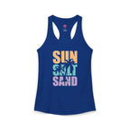 Sun, Salt and Sand Women's Racerback Tank – Summer Beach Tank Top Printify