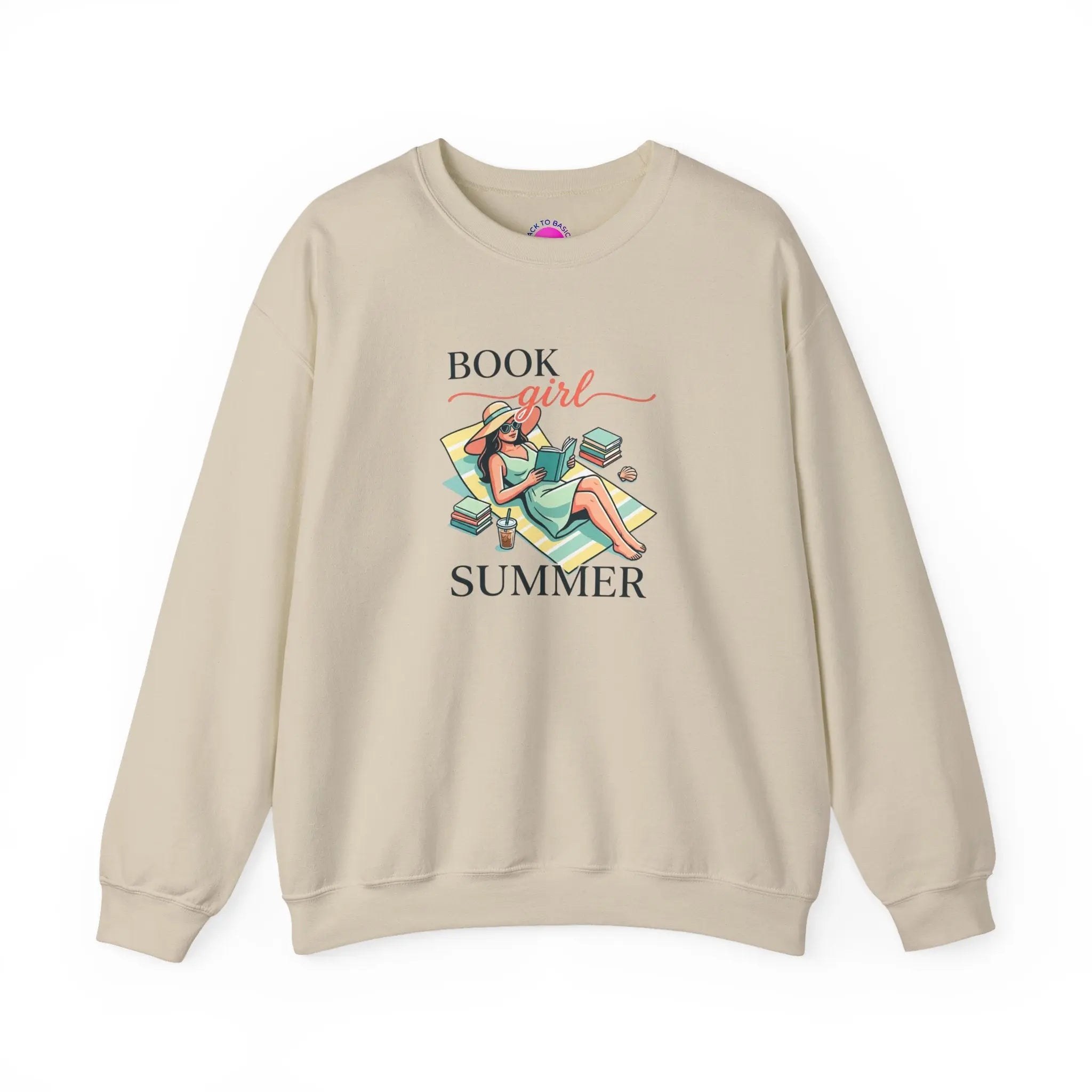Book Girl Summer Sweatshirt | BookTok, Bookish Summer Aesthetic Printify