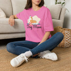 Dog Mom T-Shirt — Colorful Paw Print Tee for Pet Lovers Printify