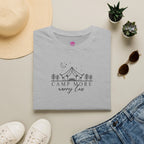 Unisex Softstyle T-Shirt 'Camp More, Worry Less' Printify