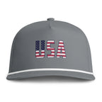 USA Rope Cap — Embroidered American Flag Baseball Hat Printify