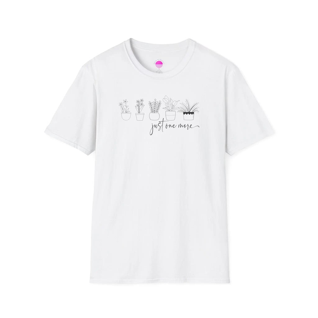 Plant Lover T‑Shirt — “Just One More” Potted Succulent Tee Printify