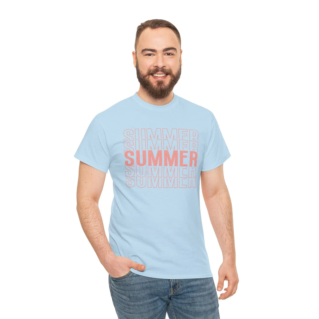 Pink "SUMMER" Graphic Tee — Summer Repeat Printify