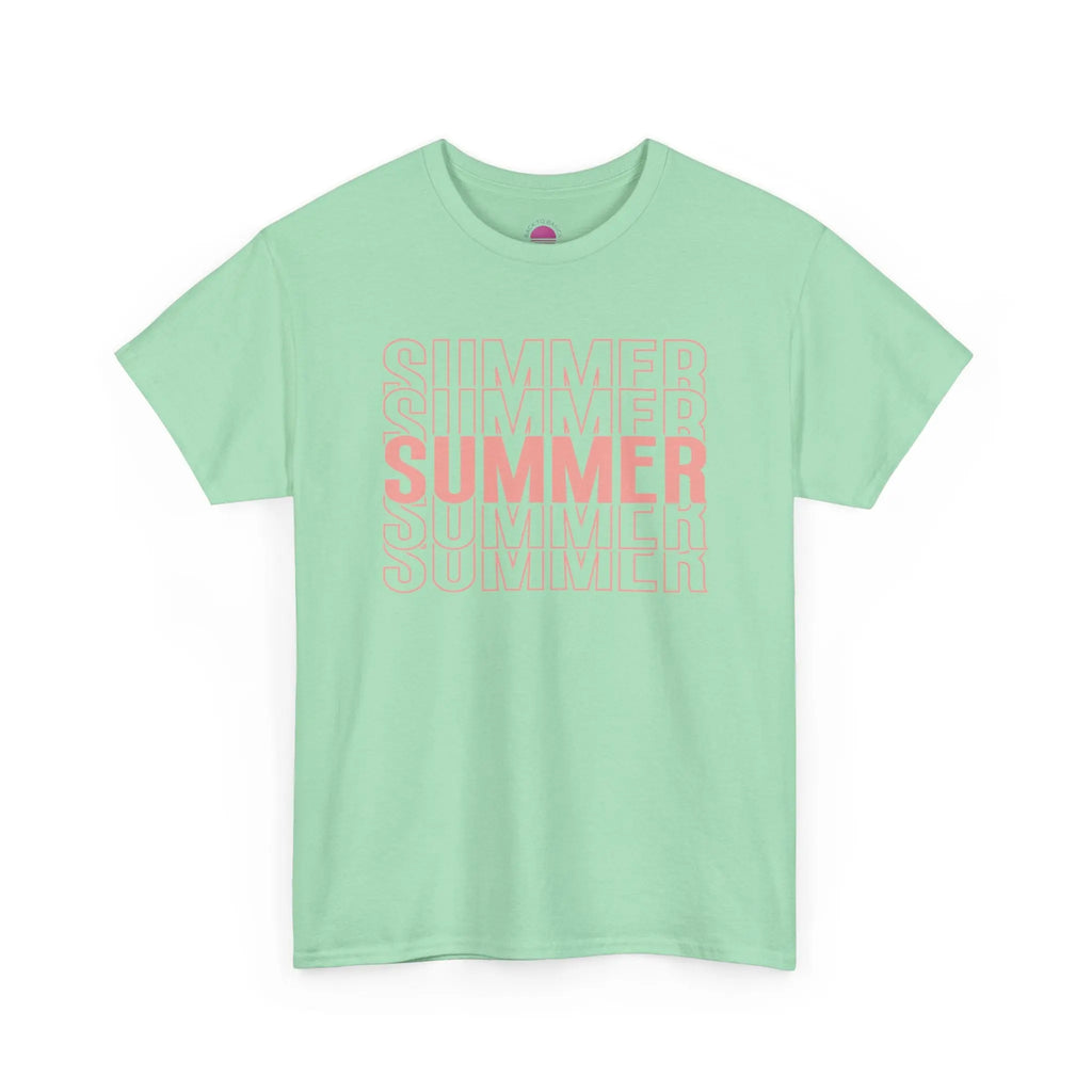 Pink "SUMMER" Graphic Tee — Summer Repeat Printify