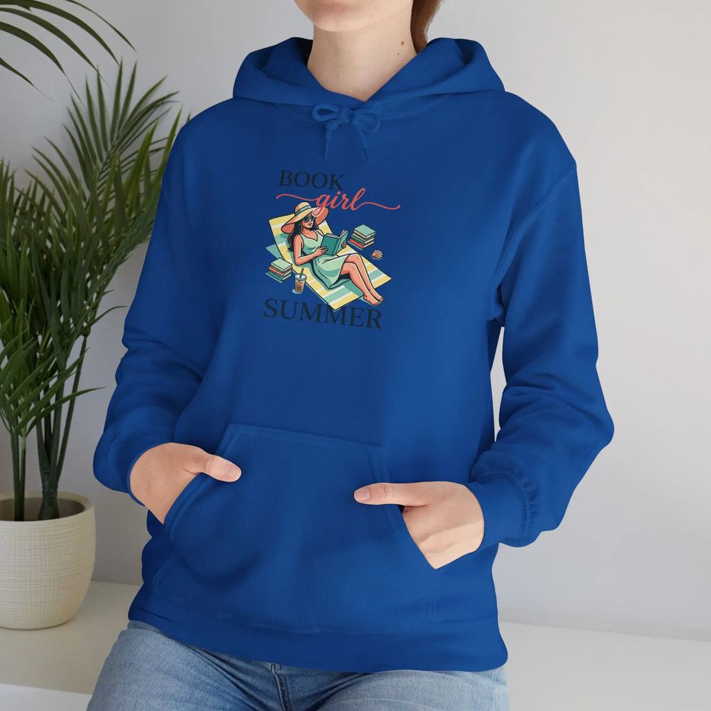Book Girl Summer Hoodie | BookTok, Reading, Beach Reads, Bookish Summer Aesthetic Printify