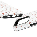 Heart Doodle Shockproof Phone Case — Cute Neutral Tiny Hearts Design Printify