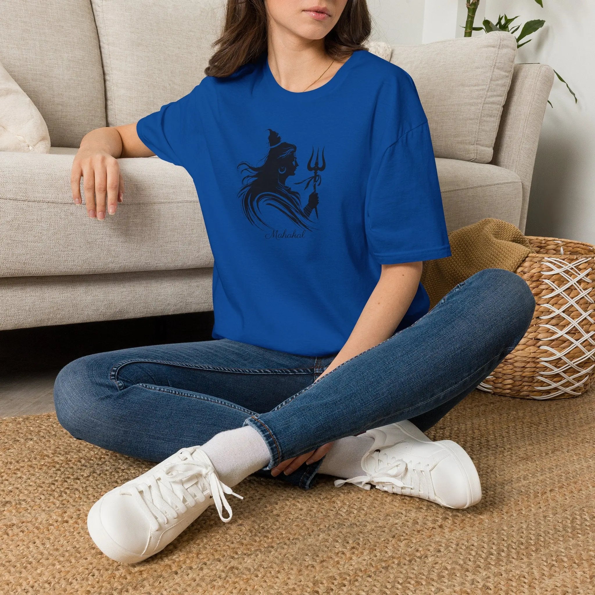 Shiva Trident Tee — Minimal Hindu God Mahadev T-Shirt Printify