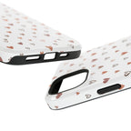 Heart Doodle Shockproof Phone Case — Cute Neutral Tiny Hearts Design Printify