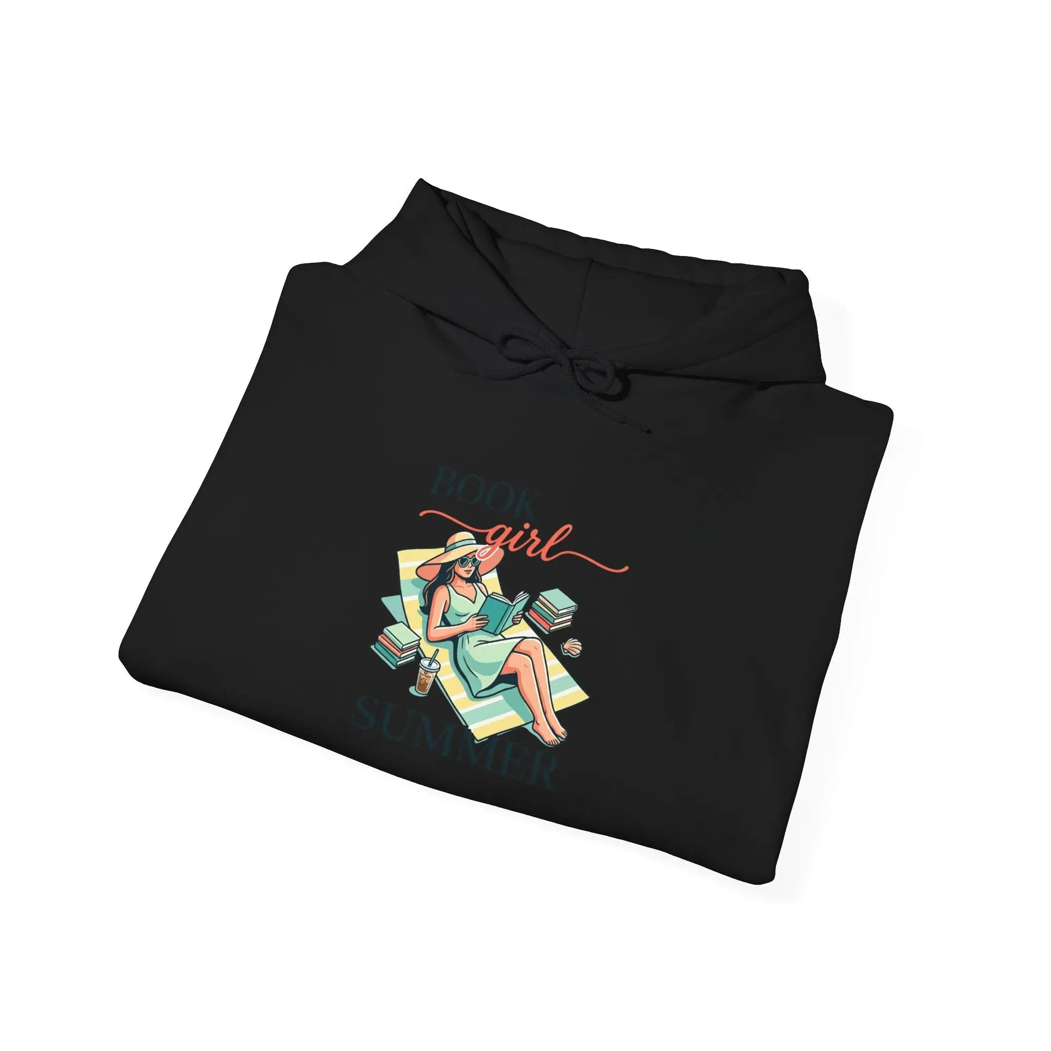 Book Girl Summer Hoodie | BookTok, Reading, Beach Reads, Bookish Summer Aesthetic Printify