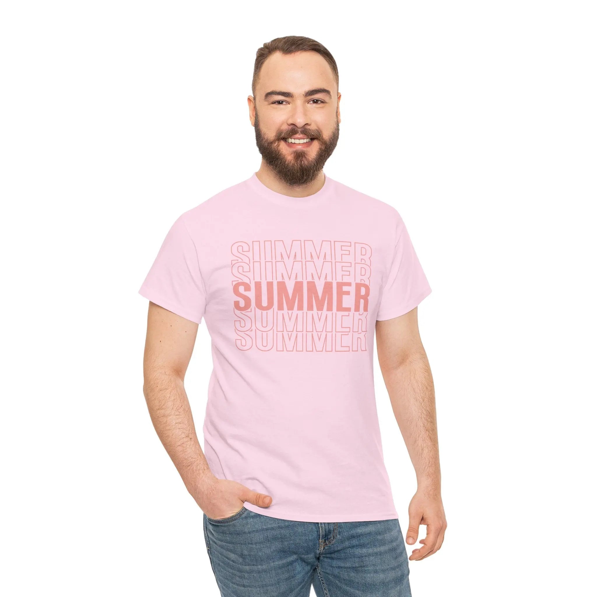 Pink "SUMMER" Graphic Tee — Summer Repeat Printify