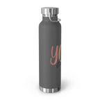 ‘Yoga Life’ Insulated Bottle, 22oz Printify