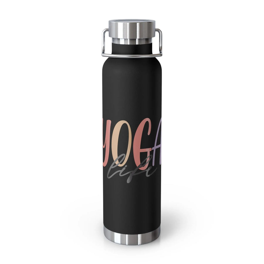 ‘Yoga Life’ Insulated Bottle, 22oz Printify