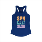 Sun, Salt and Sand Women's Racerback Tank – Summer Beach Tank Top Printify