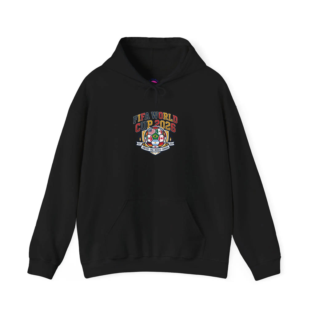 World Cup Patch Hoodie | soccer watch party, match-day outfit Printify