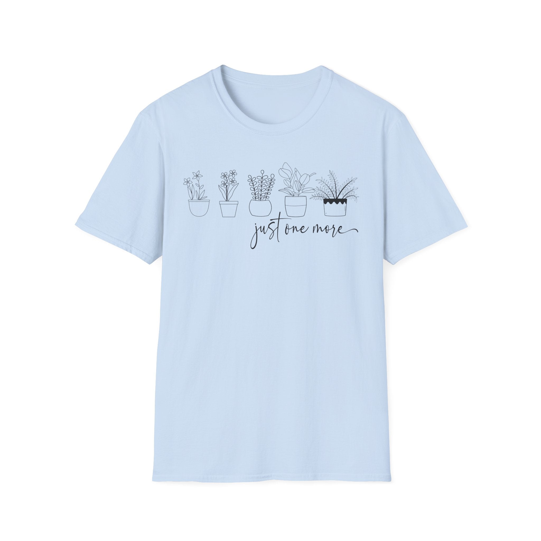 Unisex Softstyle T-Shirt ‘just one more’ for plant lovers