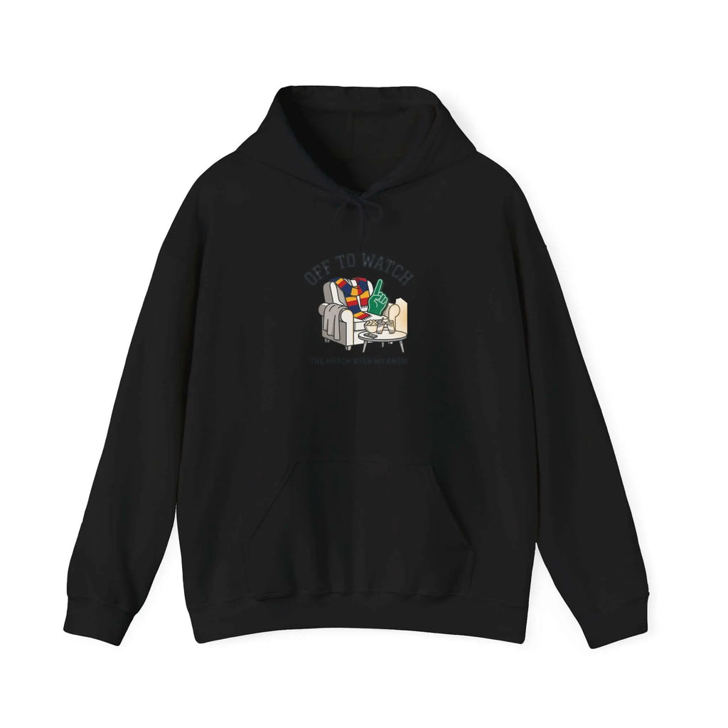 Off to Watch Soccer Hoodie | soccer watch party, cozy hoodie Printify