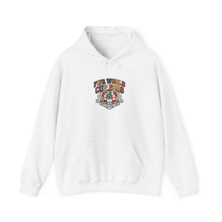 World Cup Patch Hoodie | soccer watch party, match-day outfit Printify
