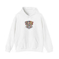 World Cup Patch Hoodie featuring retro crest, perfect for soccer watch party hoodie and stylish match-day outfit.