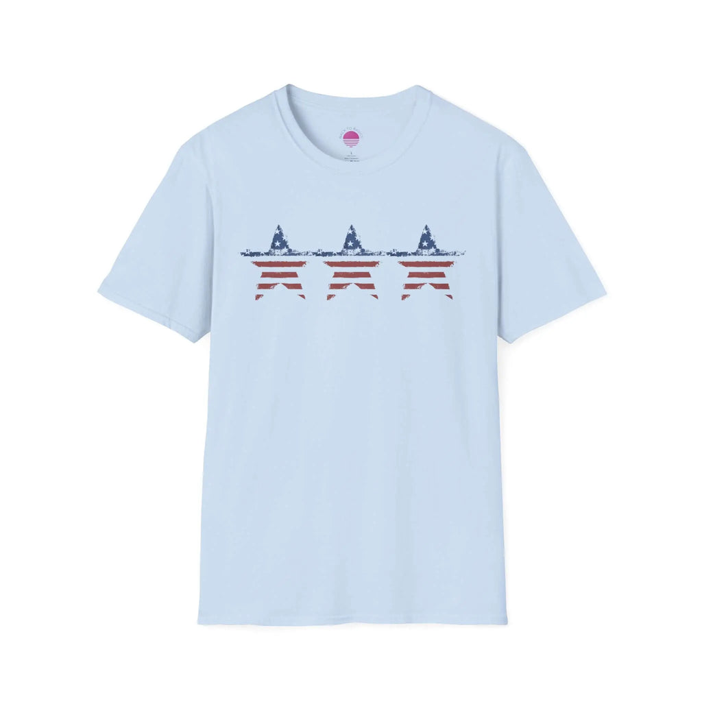 Patriotic Star Stripe T-Shirt — American Flag Stars & Stripes Tee Printify
