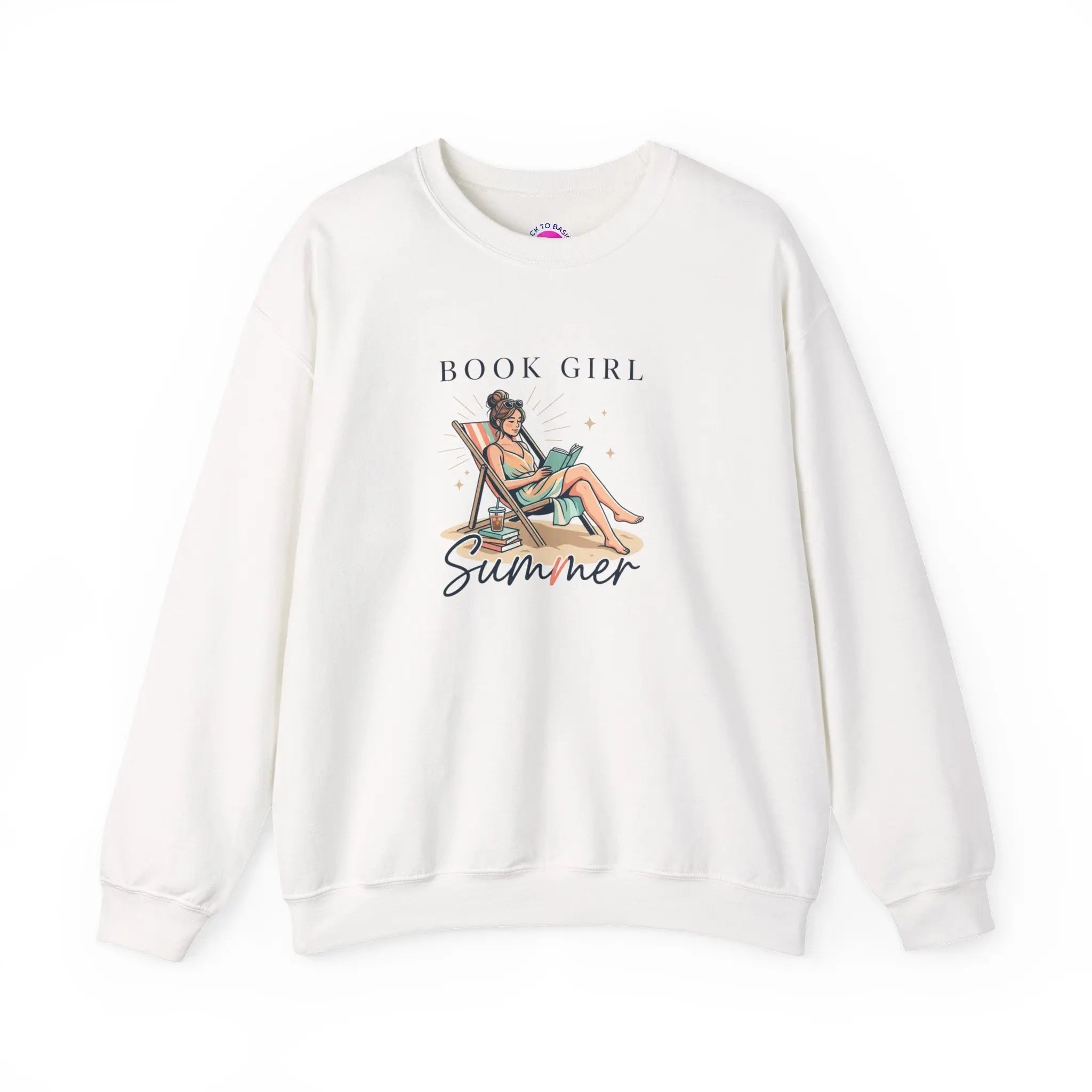 Book Girl Summer Sweatshirt | BookTok, Beach Reads, Bookish Summer Aesthetic Printify
