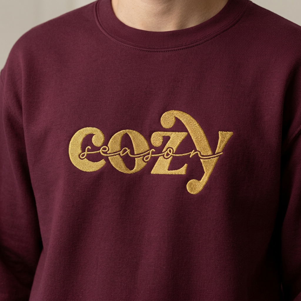 'Cozy Season' Crewneck Sweatshirt (Embroidered)