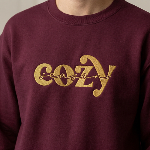 'Cozy Season' Crewneck Sweatshirt (Embroidered)
