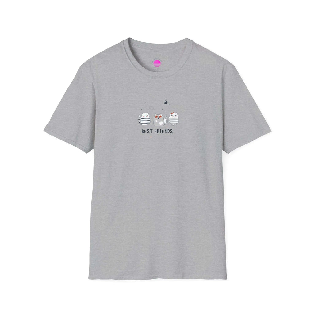 Cat Best Friends T-Shirt — Matching Cat Lover Tee Printify